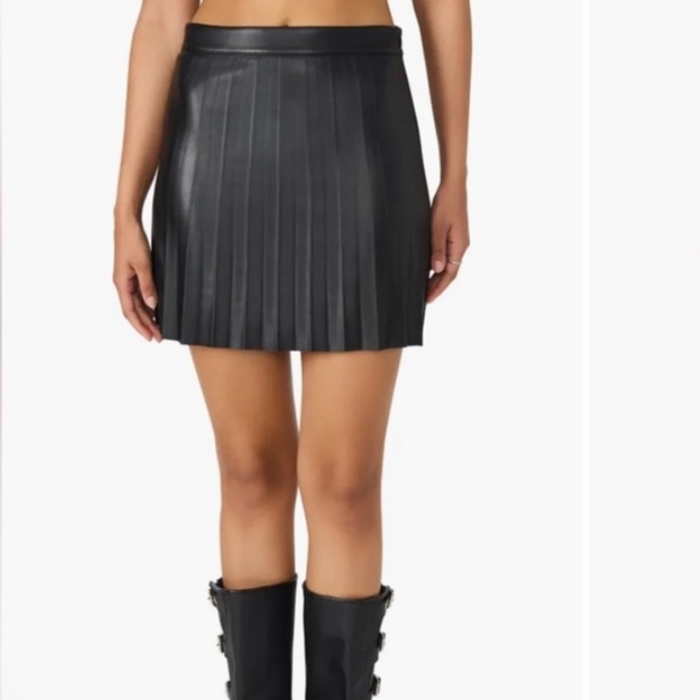 Steve Madden Isha Faux Leather Skirt